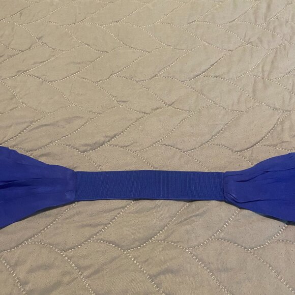 Lulu's Magical Movement Blue Halter Neck Wrap Rayon Maxi Dress - Picture 7 of 11